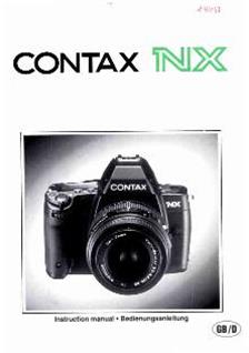 Contax NX manual. Camera Instructions.